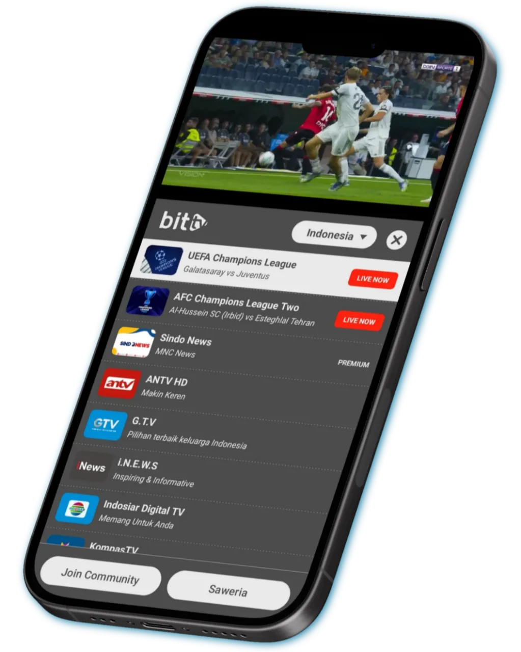BitTV App Interface